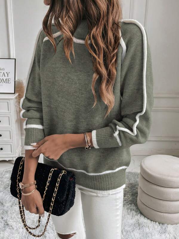 Izabela | Elegancki, Cieply, Podszyty Sweter