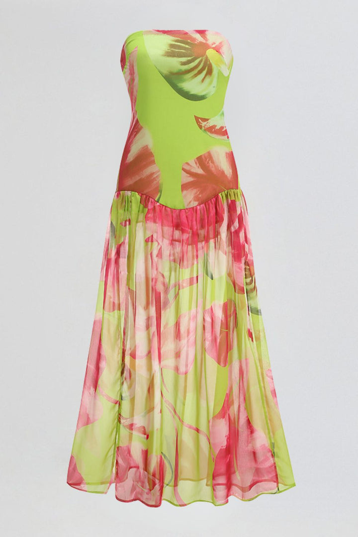 Sukienka Riviera Long - Limonata Green