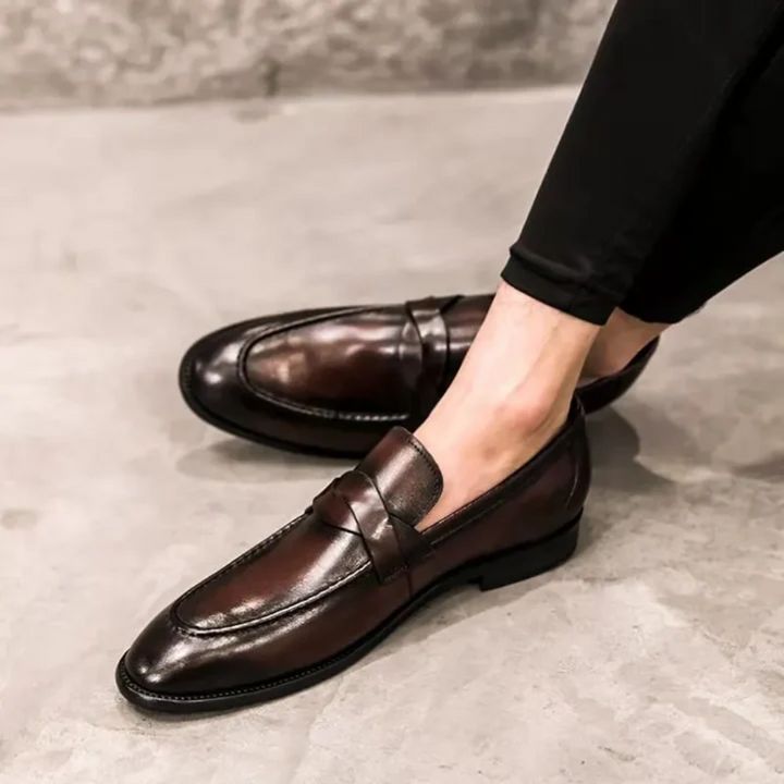 Eleganckie Skórzane Mokasyny