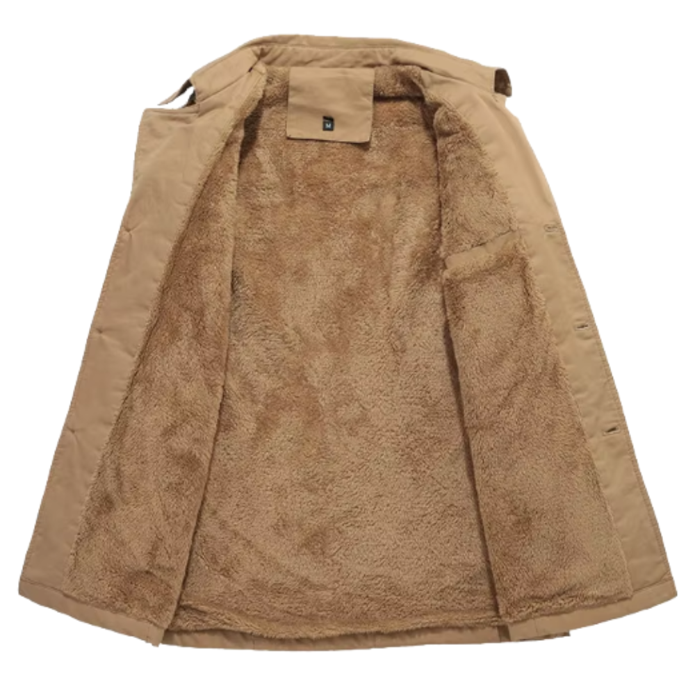 Elegancki Puchowy Trenchcoat