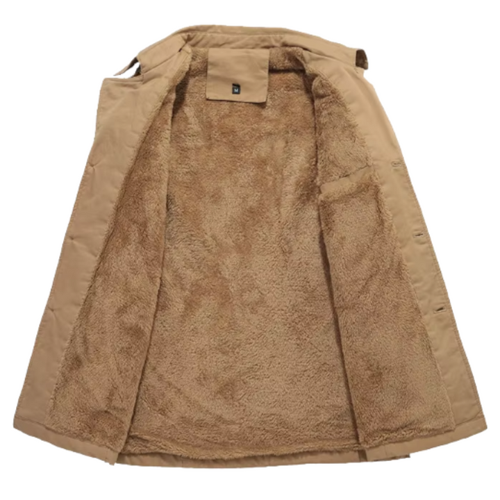 Elegancki Puchowy Trenchcoat