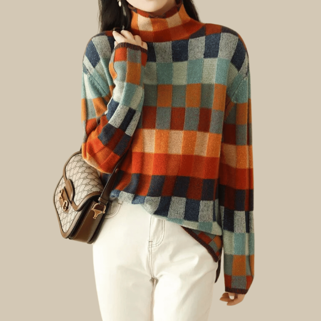 Katarzyna | Oversizowy Sweter z Golfem
