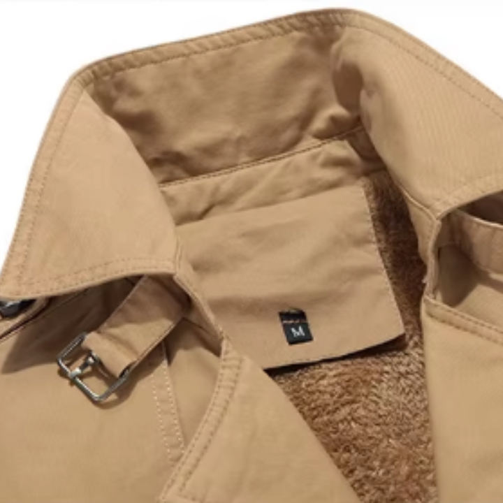 Elegancki Puchowy Trenchcoat