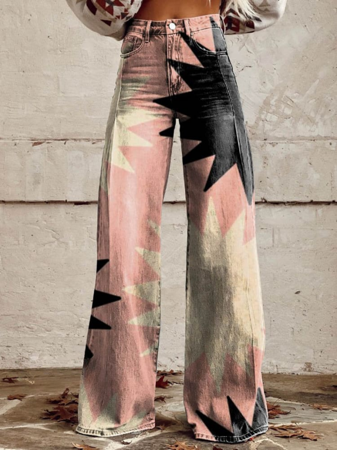Agnieszka | Eleganckie Spodnie Boho