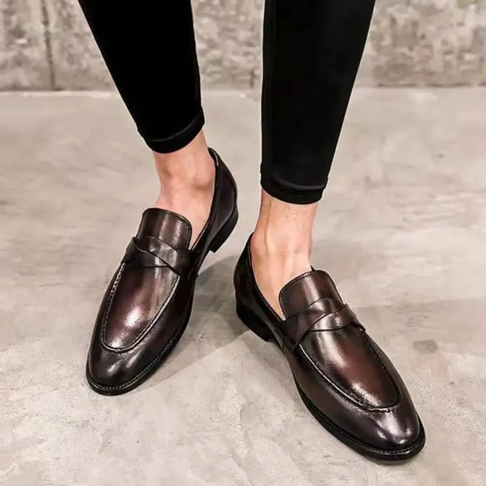 Eleganckie Skórzane Mokasyny