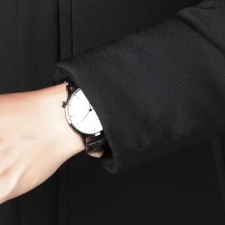 Elegancka Długa Kurtka Męska