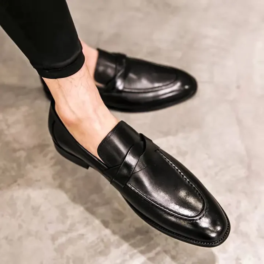 Eleganckie Skórzane Mokasyny