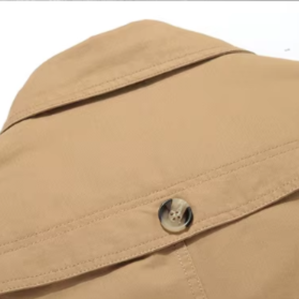 Elegancki Puchowy Trenchcoat