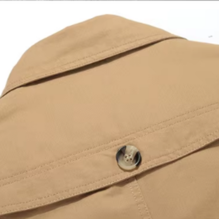 Elegancki Puchowy Trenchcoat