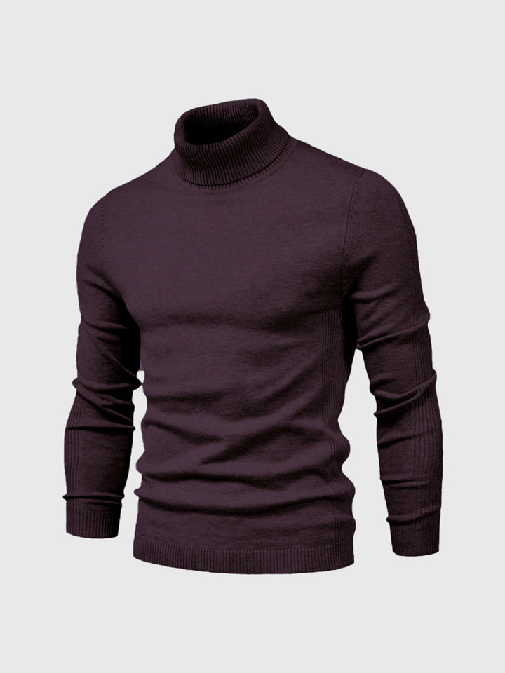 Wyrafinowany Stylowy Męski Sweter z Golfem