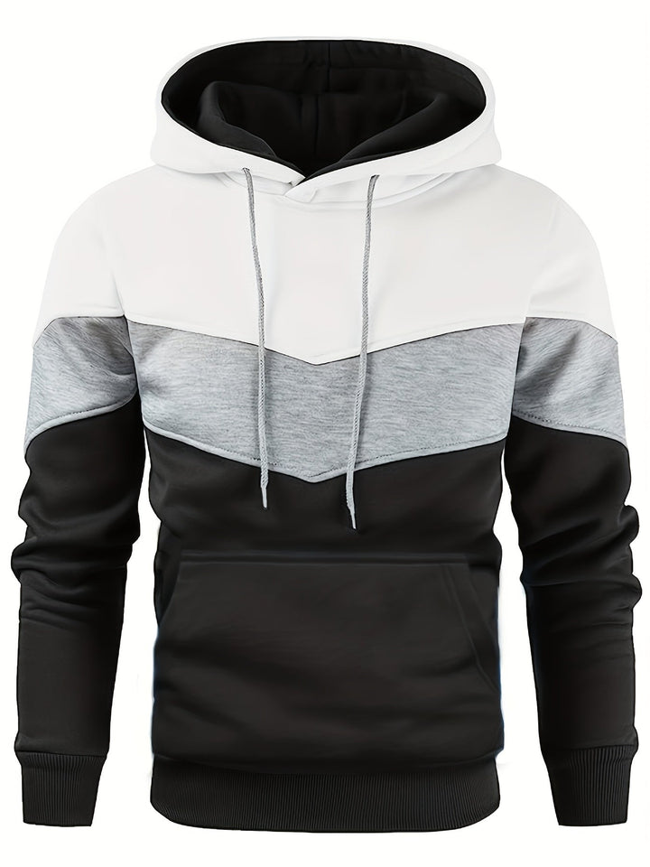 Męska Bluza Kolorowa Streetwear z Kieszenią Kangurzą