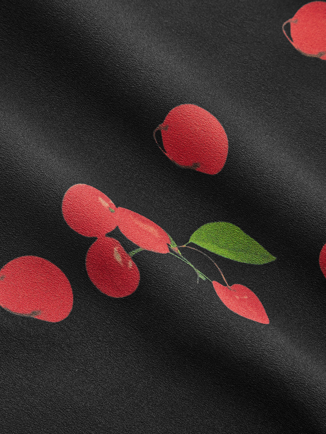 Sukienka mini bez rękawów w print wiśniowy