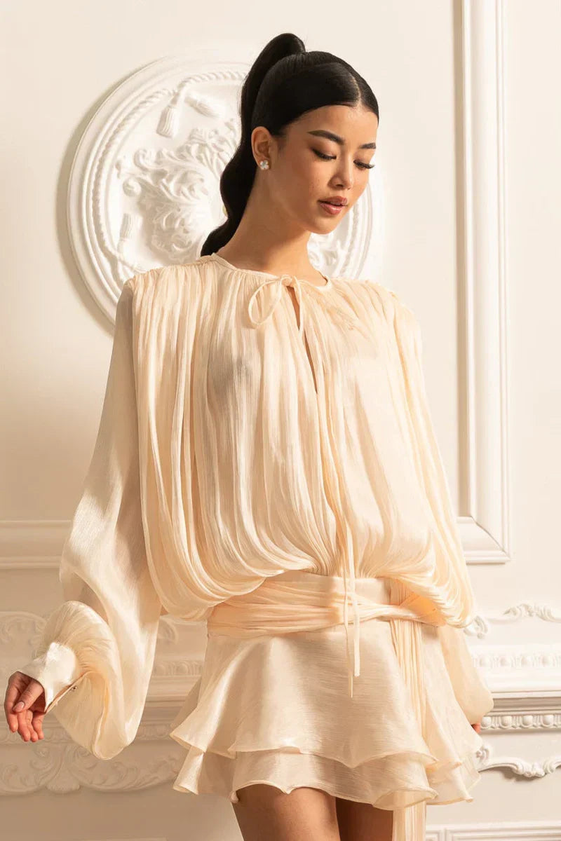 Sukienka Cassiopeia Krótka - Champagne Ivory
