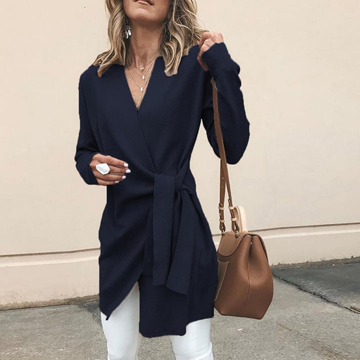 Diana | Sweter z Wiazaniem w Talii