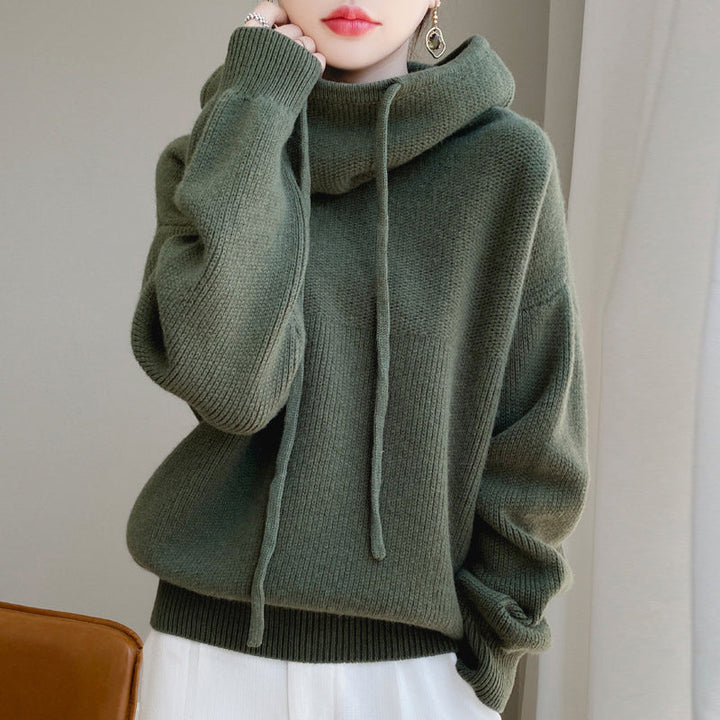 Sara | Oversizowy Sweter z Kapturem