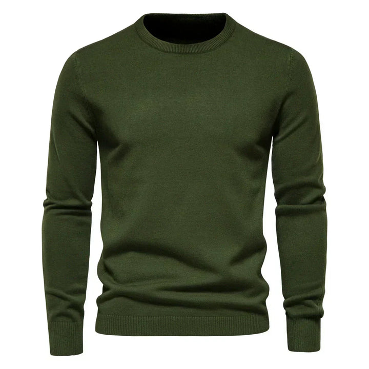 Męski sweter zimowy z długim rękawem