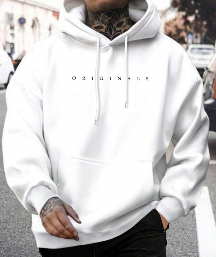 Męska Komfortowa Oversized Bluza z Kapturem