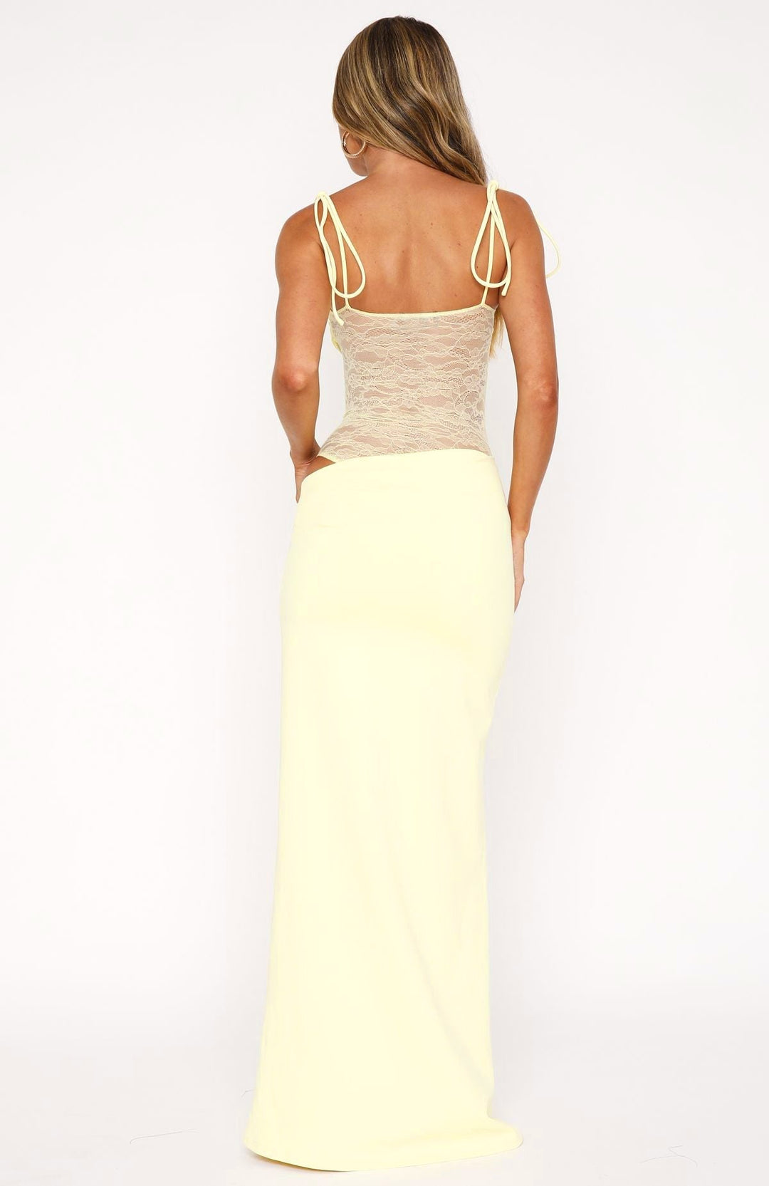 Sukienka Maxi Lily - Cytryna