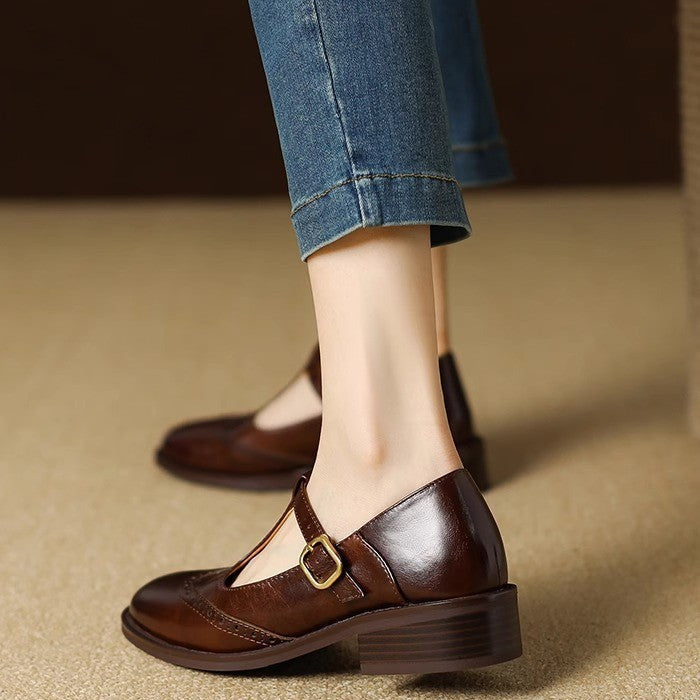Amelia | Buty Mary Jane z Paskiem T