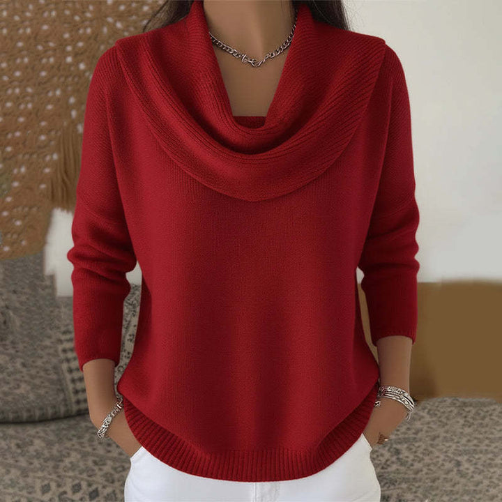 Juliette | Sweter z Drapowanym Dekoltem