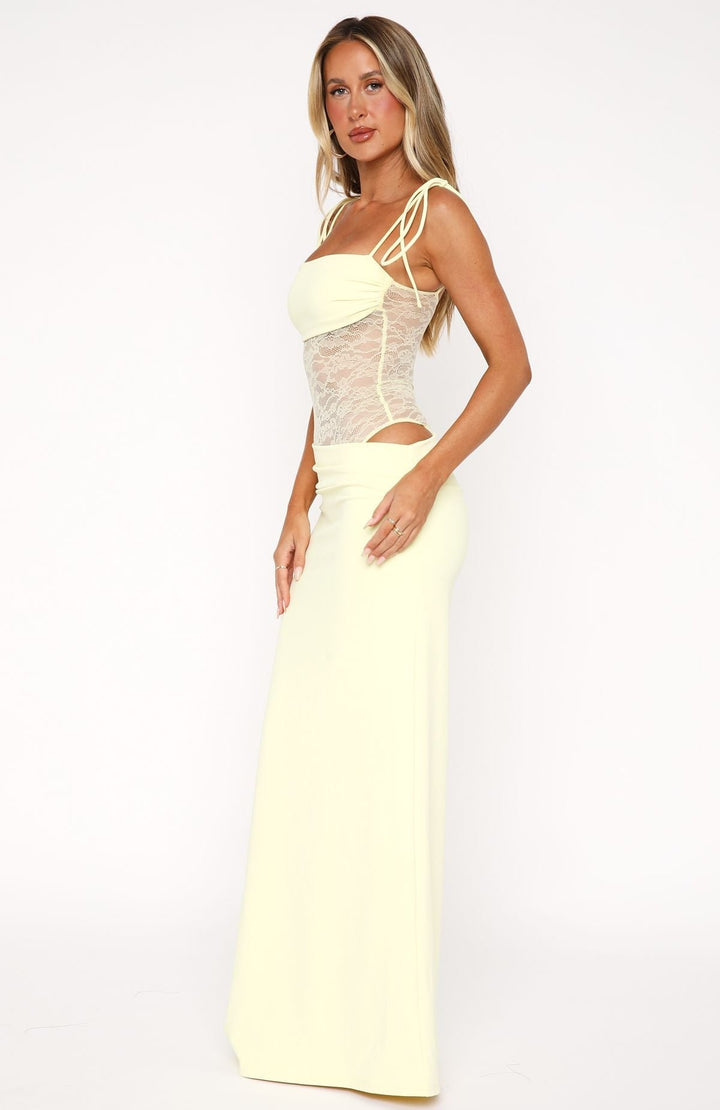 Sukienka Maxi Lily - Cytryna