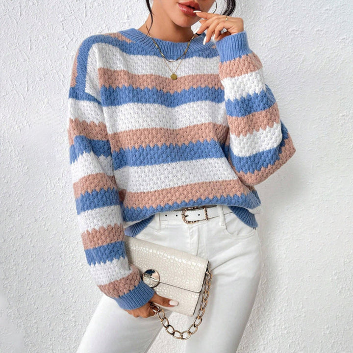 Mirela | Oversizowy Sweter z Okraglym Dekoltem