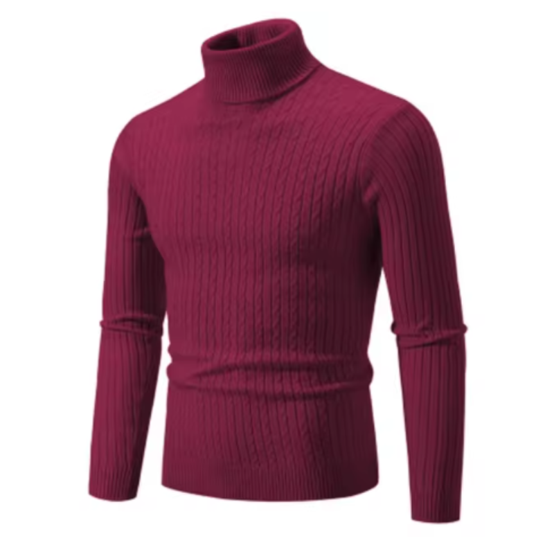 Elegancki sweter z golfem dla mężczyzn