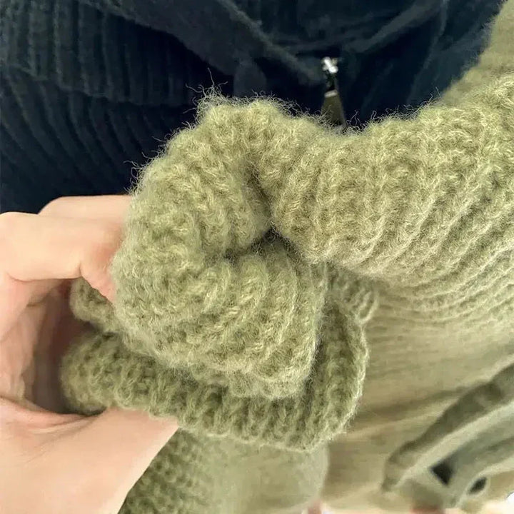 Zofia | Rozpinany Sweter z Kapturem na Zamek