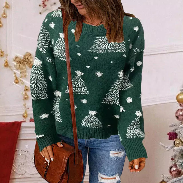 Świąteczny Sweter w Luźnym Stylu