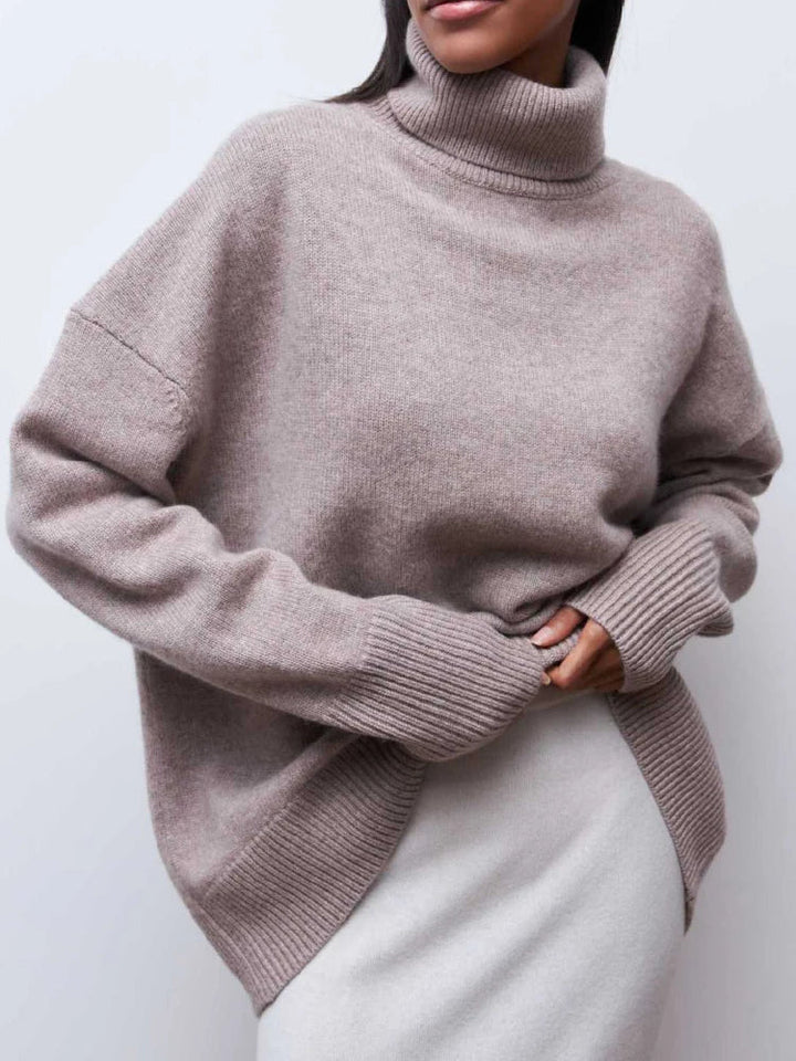 Leona | Oversizowy Sweter z Golfem