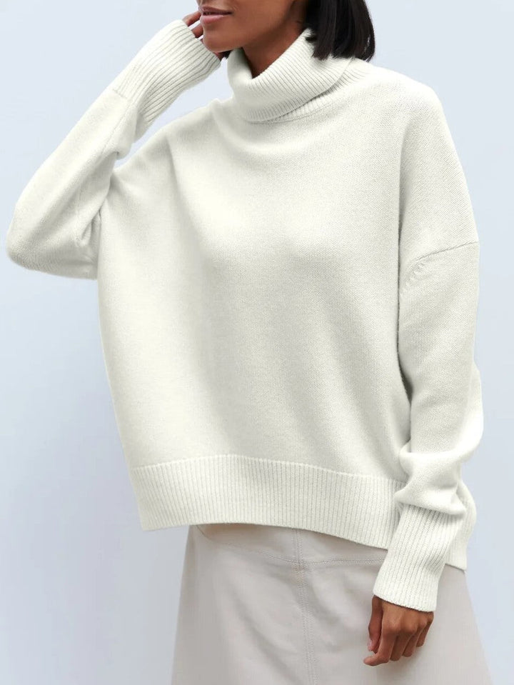Leona | Oversizowy Sweter z Golfem