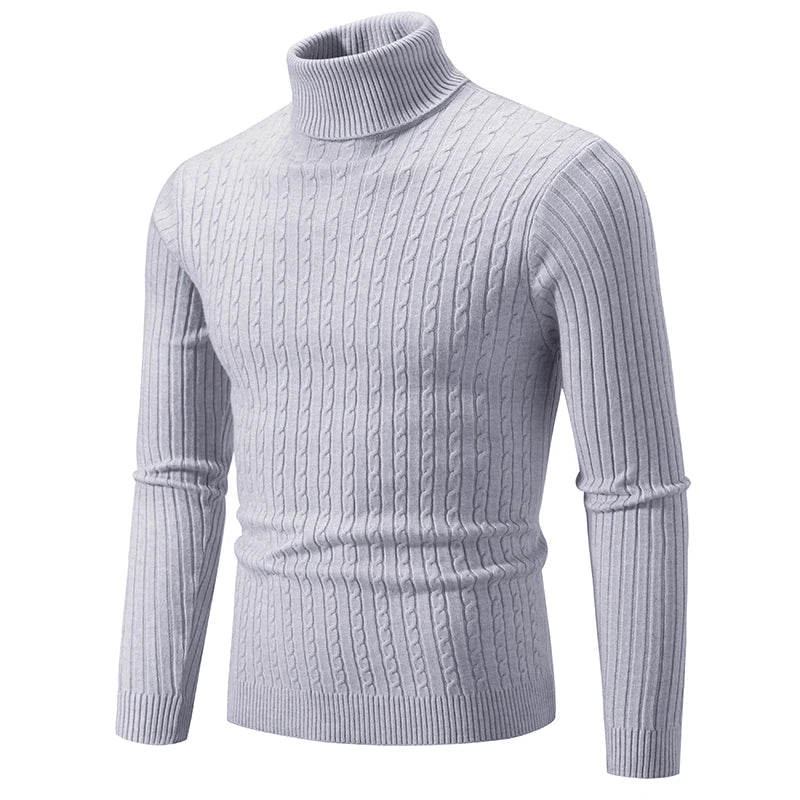 Elegancki sweter z golfem dla mężczyzn