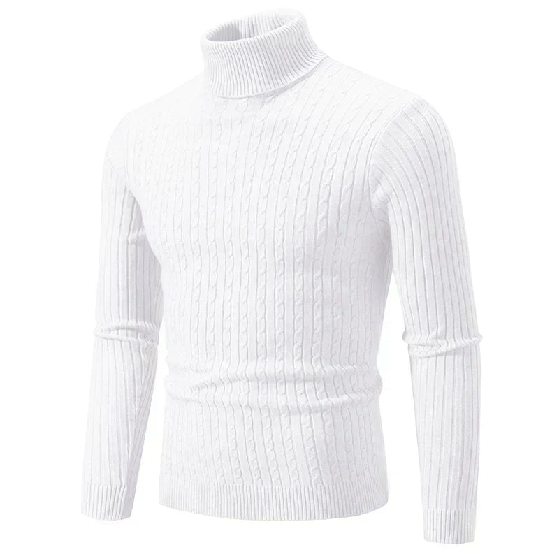 Elegancki sweter z golfem dla mężczyzn