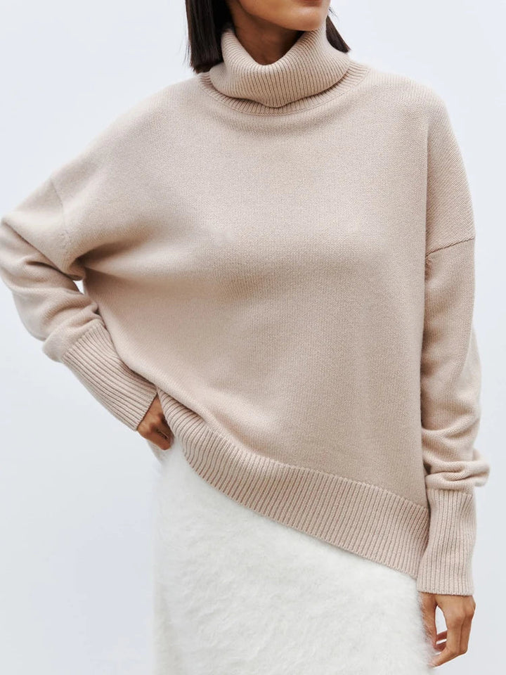 Leona | Oversizowy Sweter z Golfem