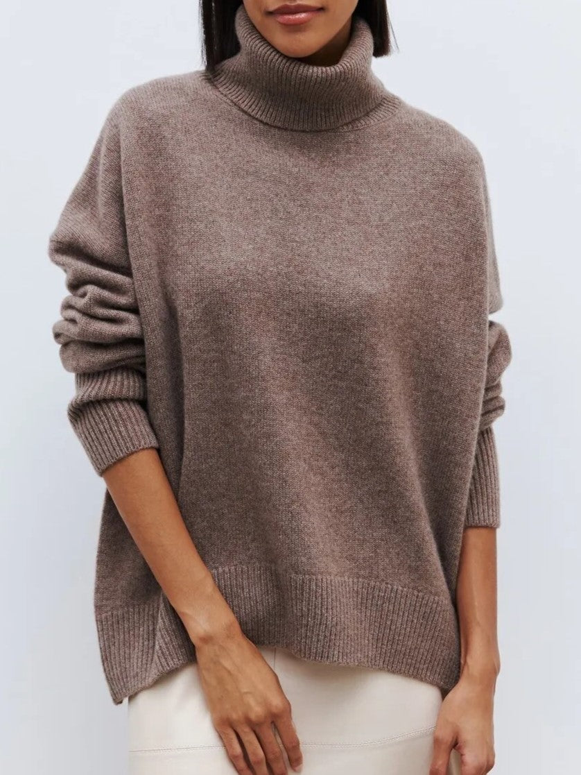 Leona | Oversizowy Sweter z Golfem