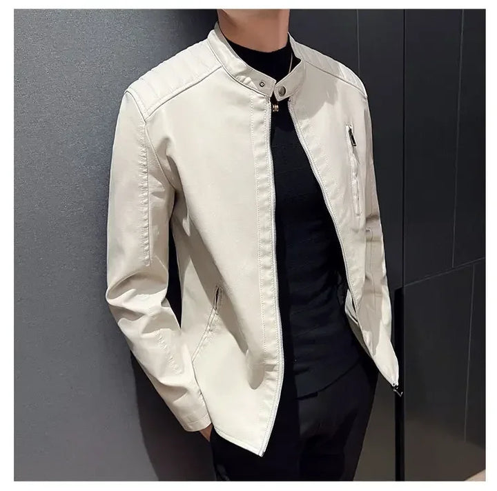 Elegancka Klasyczna Kurtka Skórzana