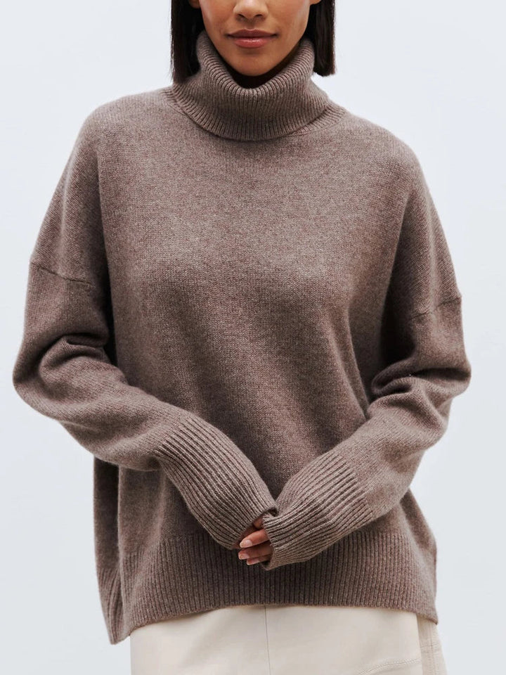Leona | Oversizowy Sweter z Golfem