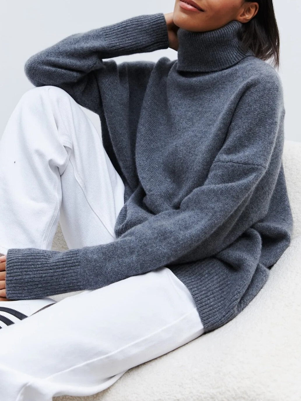 Leona | Oversizowy Sweter z Golfem