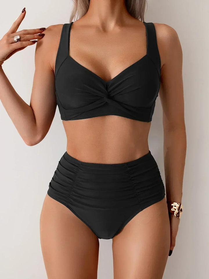 Lidia – Letni Zestaw Bikini z Wysokim Stanem