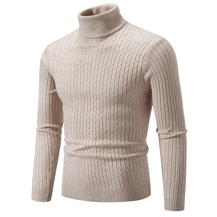 Elegancki sweter z golfem dla mężczyzn
