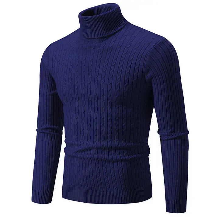 Elegancki sweter z golfem dla mężczyzn