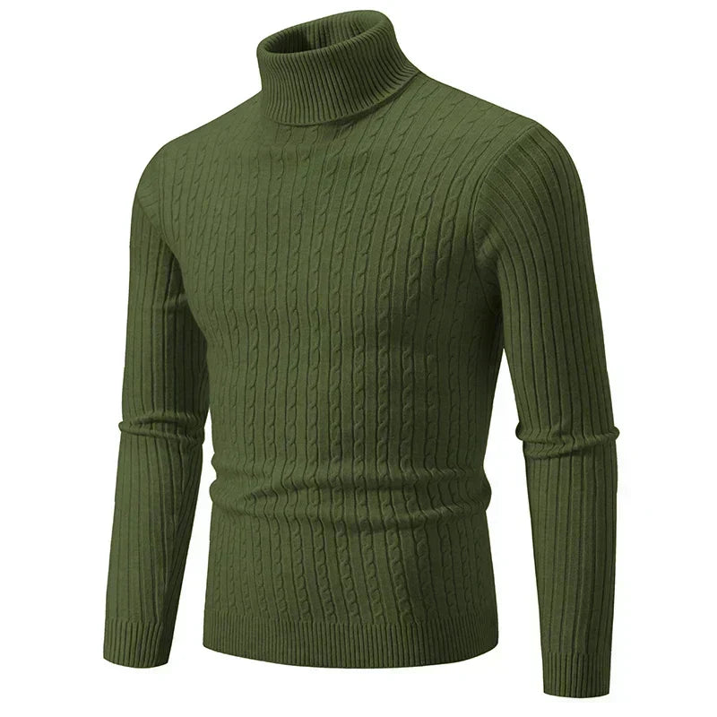 Elegancki sweter z golfem dla mężczyzn