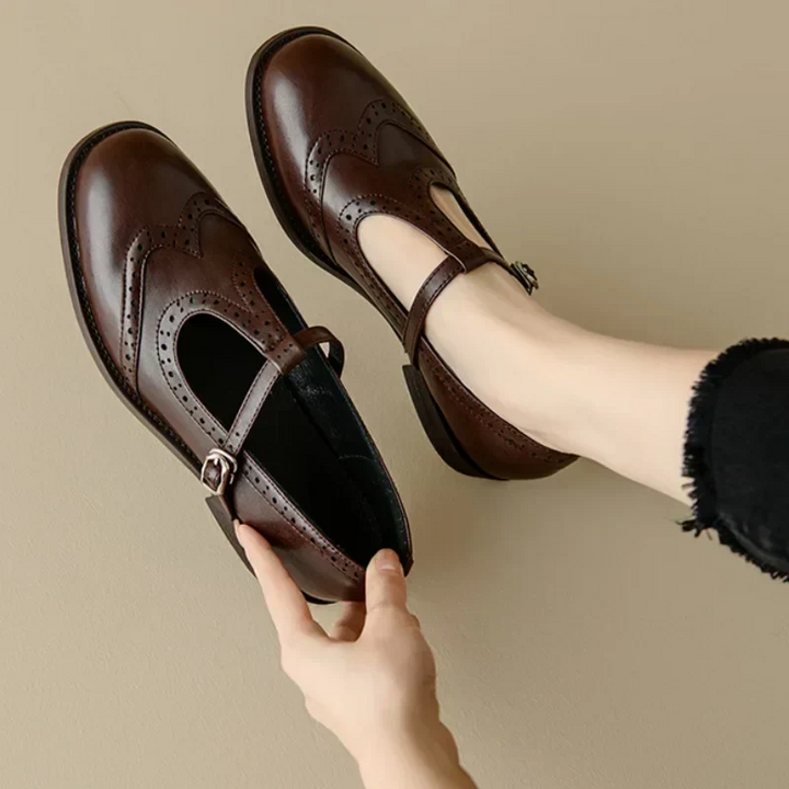 Maja | Eleganckie Mary Janes z Paskiem T