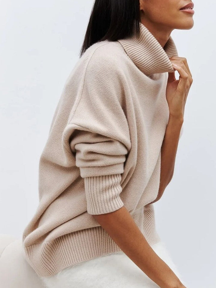 Leona | Oversizowy Sweter z Golfem