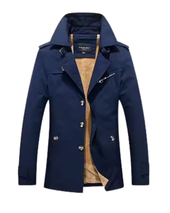 Elegancki Puchowy Trenchcoat