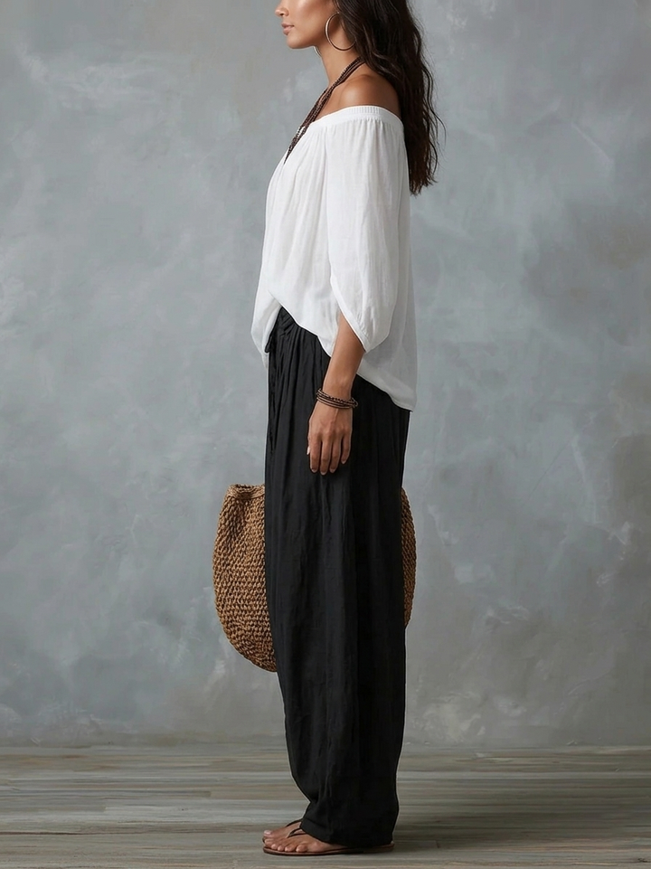 Hania | Boho komplet z luźną bluzką