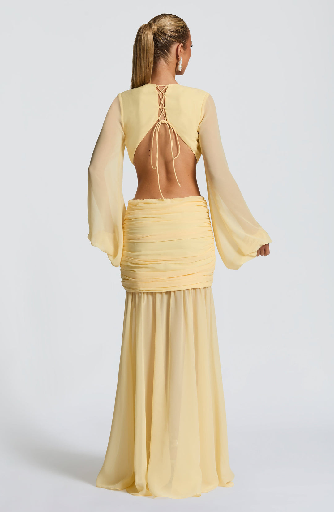 Sukienka Andrina Maxi - Cytrynowa