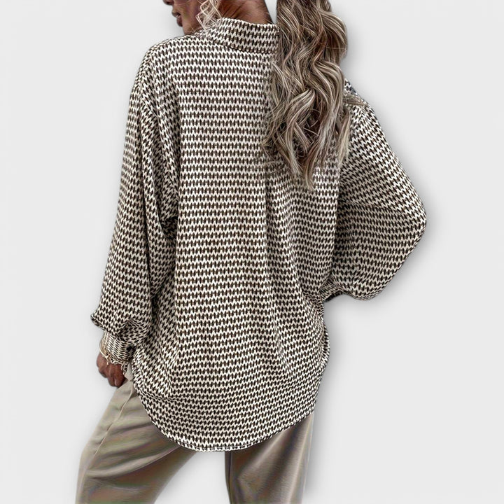 Ashley | Vintage bluzka z długim rękawem