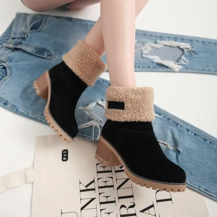 Luisa™ – Stylowe, ciepłe śniegowce ze skóry
