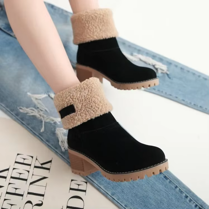 Luisa™ – Stylowe, ciepłe śniegowce ze skóry